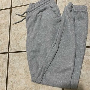 Gray sweatpants
